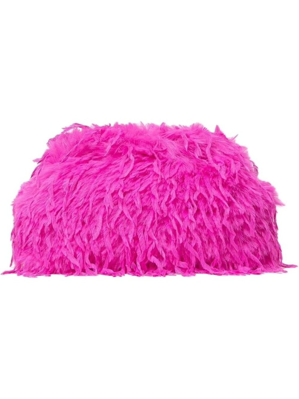 〽️Women's Pink Fuzzy Y2k Furry Plush Evening Wedding Prom Party Clutch Purse Bag